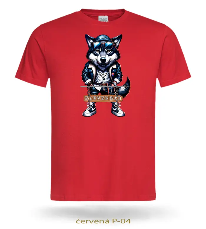 Tričko pánske VLK ČAU KÁMO SLOVENKO